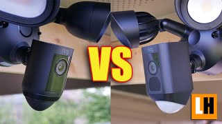 Ring Floodlight Cam Pro VS Wired Plus  Comparing Rings Floodlight Cameras  Which ONE is WORTH IT [upl. by Demahum]