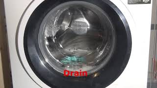 Bush WDNSX86W washer dryer  1 hour wash and dry program Full cycle [upl. by Ramses]