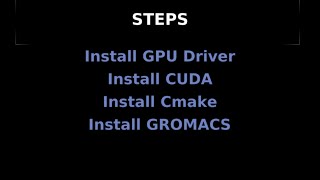 Any GROMACS installation with GPU [upl. by Alejoa260]