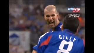 Zidane vs Cyprus 20051012 2006 WC Qualification Last Match [upl. by Conger301]