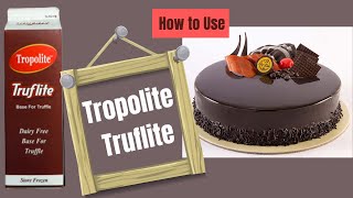 How to use Tropolite Truflite to Make a Rich Chocolate Truffle Cake [upl. by Holtz]