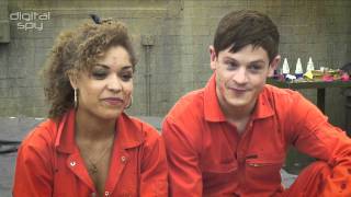 Antonia Thomas and Iwan Rheon on Misfits season 3 [upl. by Aridaj]