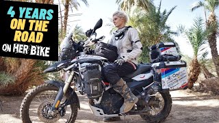 Epic Moments of On Her Bike 4Year Motorcycle Journey  EP  100 [upl. by Ulphiah]