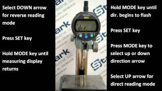 Mitutoyo Indicator Setting Changing Direction [upl. by Sew]