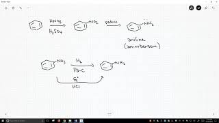 reduction of nitro groups to anilines [upl. by Oihsoy]