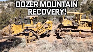 We Almost Wheelied Over Backwards In a CAT D8 Dozer Extreme Mountain Recovery [upl. by Dona689]