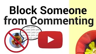 Block someone from commenting on your YouTube channel [upl. by Lanevuj]