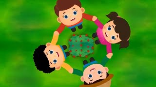 Ring Around the Rosie  Nursery Rhyme SONG for Kids [upl. by Mllly]