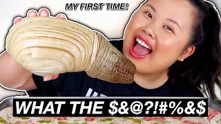 GIANT RAW GEODUCK EXOTIC FOOD MUKBANG 먹방 EATING SHOW [upl. by Auqenehs261]