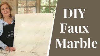 How To Paint Faux Marble  DIY Tutorial [upl. by Armyn]