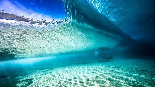 WHAT IT LOOKS LIKE BENEATH A CRASHING WAVE [upl. by Savihc]