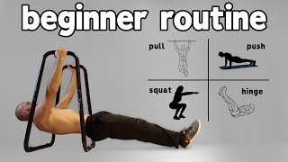 Beginner Calisthenics Workout At Home Full Routine [upl. by Galatea]