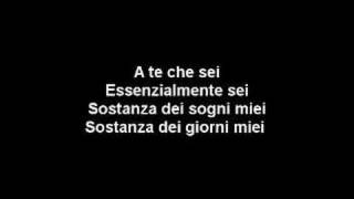 A te  Jovanotti Lyrics [upl. by Liponis546]