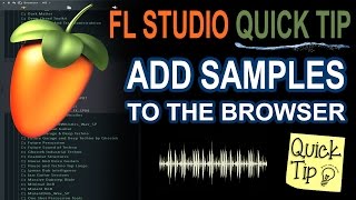 How To Add Samples amp Sample packs To FL Studio [upl. by Anatnom582]