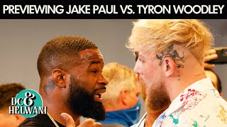 Previewing Jake Paul vs Tyron Woodley  DC amp Helwani [upl. by Wrand]