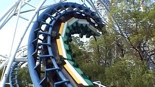 Classic Arrow Corkscrew Roller Coaster POV Nagashima Spaland Japan [upl. by Ettenwad]