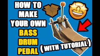 DIY Bass Drum Pedal At Home Tutorial  Vlog 1 [upl. by Eppes]