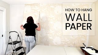 How to Hang Wallpaper with Paste [upl. by Etam]