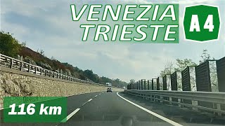 A4  VENEZIA  TRIESTE  Autostrada Serenissima [upl. by Mihar739]