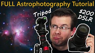 Shooting amp Processing Orion Nebula with a DSLR and Tripod NO TRACKER  Astrophotography Tutorial [upl. by Theresita]