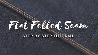 How to Sew a Flat Felled Seam Video [upl. by Vaules]