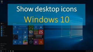 How to show desktop icons in windows 10 [upl. by Lomax960]