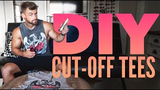 How To DIY CutOff Tee Shirts [upl. by Pepi]