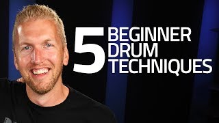 5 Beginner Drum Techniques You Must Know [upl. by Llenyt]