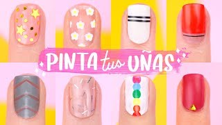 8 IDEAS PARA PINTAR TUS UÑAS ❤️FACILES  Tutoriales Belen [upl. by Campy]