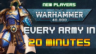 Every 40K Army in 20 Minutes [upl. by Audi94]