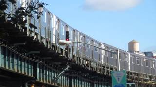 Pelham Bay Park bound R142A and R62A 6 Trains Arriving  ParkchesterEast 177th St Street View [upl. by Razaele780]