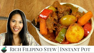 Kaldereta Recipe  Instant Pot Filipino Beef Stew  Filipino Beef Recipes [upl. by Nnylaf794]