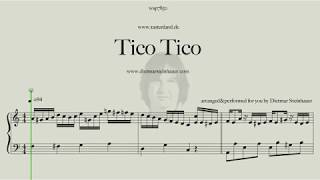 Tico Tico  Easy Piano [upl. by Pogue267]