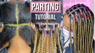 DETAILED Parting Tutorial  How To Get The Perfect Parts [upl. by Kcirdneked]