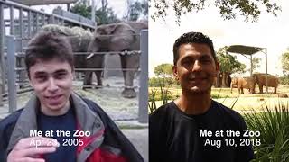 Me at the Zoo Challenge Split Screen [upl. by Kramnhoj758]