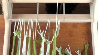 Tying a warp on a Rigid Heddle loom [upl. by Asp390]