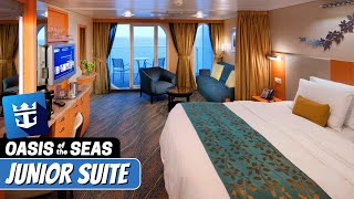 Oasis of the Seas  Junior Suite Tour amp Review 4K  Royal Caribbean Cruise [upl. by Ledarf]