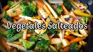 Como hacer VEGETALES SALTEADOS muy ricos video 24 [upl. by Anitsim]