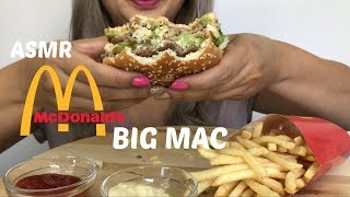 ASMR McDonalds BIG MAC No Talking  Eating Sounds NE LetsEat [upl. by Atiuqal]