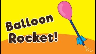 Balloon Straw Rocket for Kids [upl. by Uchish]