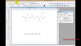 ChemDraw tutorial 11 Draw Protein and DNA [upl. by Euqina]