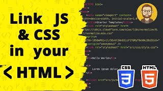 How to add CSS amp Javascript to your HTML [upl. by Adlesirk]