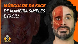 MÚSCULOS DA FACE DE MANEIRA SIMPLES E FÁCIL [upl. by Tehr]