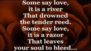 THE ROSE Lyrics  BETTE MIDLER [upl. by Etteniotna]