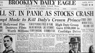 24th October 1929 Wall Street Crash begins on Black Thursday [upl. by Irahcaz]