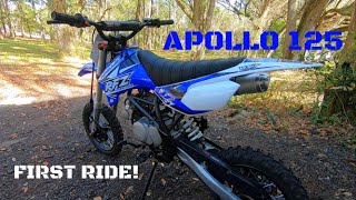 APOLLO 125 RFZ CHINESE DIRT BIKE FIRST IMPRESSION RIDE [upl. by Drofnil]