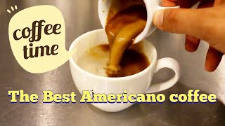 How to Make a Americano Coffee  Barista Skills Training [upl. by Assile]