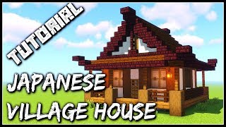 How To Build A Japanese Village House  Minecraft Tutorial [upl. by Olson]