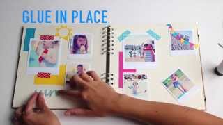 How to layout a scrapbook page kids holiday edition  Paperchase [upl. by Kilk]