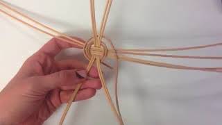 Introduction to weaving a round reed basket [upl. by Chu]